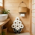 thumbnail image 6 of BiFandian Butterfly Shaped Tissue Holder, Wall Mounted Toilet Paper Organizer, Unique Animal Design Tissue Stand for Home Decor, Bathroom, Accent, 6 of 8
