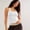 White, variant on LYMAYTER Women Y-Back Tank Solid Color Workout Vest Casual Slim Stretchy Athletic Top S-XL