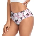 thumbnail image 2 of Fotbe Pineapple Flamingo Calzones Estampados para Mujer – Ropa Interior de Algodón, Cómoda, Suave y Elástica-X-Small, 2 of 6