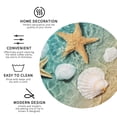 thumbnail image 4 of Balery 4 Pcs Starfish And Seashellleather Coasters Set, Drink Table Cup Coasters For Living Room Kitchen Coffee Decor, 4 of 9