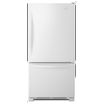 Whirlpool WRB329DMBW 18.7 Cu. Ft. White Bottom Freezer Refrigerator
