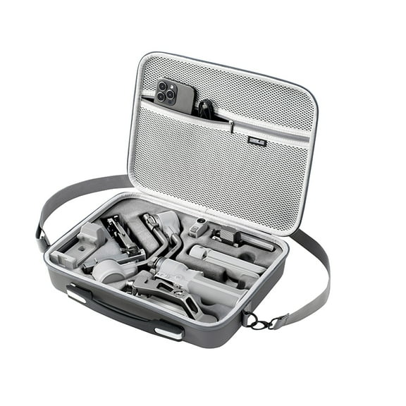 GAEKOL RS 4 Mini Carrying Case, Portable PU Leather Storage Shoulder Bag Travel Case for DJI Ronin RS4 Mini Combo,Gimbal Stabilizer and Accessories