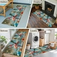 thumbnail image 6 of Christmas Flamingo 2'x6' Runner Rug, Xmas Snowman Coastal Beach Washable Non-Slip Area Rugs for Hallway Kitchen Floor Bedroom Entryway, Laundry Carpet Decoration Indoor Mat, 6 of 9