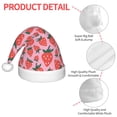 thumbnail image 6 of Cauagu Cartoon Strawberry Pattern Christmas Hat for Kids,Xmas Holiday Hat Santa Hat for Boys & Girls Festive Headwear Accessories for Christmas/New Year/Holiday, 6 of 6