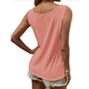 thumbnail image 3 of Camiseta Sin Mangas con Botones Delanteros para Mujer, Verano 2025, Informal, Holgada, con Cuello Redondo, Sin Mangas, Rosa, Talla L, 3 of 6