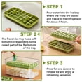 thumbnail image 4 of Ice Cube Tray for Freezer, 64 Pcs Ice Cube Mold with Lid and Bin Ice Container with Ice Scoop Ice Mold for Whiskey Cocktail, Tea, Coffee, 4 of 6