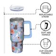 thumbnail image 3 of 30oz Halloween Tumbler with Handle, Witch Skeleton | Print | Halloween Gifts for Women & Men | with Lids and Straws | Stainless Steel Insulated | Coffee Travel Mug, 3 of 5