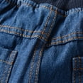 thumbnail image 3 of YUANxueke Boys Denim Shorts Elastic Waist Wide Leg Jean Shorts Casual Summer Jorts with Pockets for 0-10 Years, 3 of 8