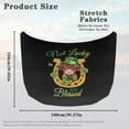 thumbnail image 6 of Uorisanigo St. Patrick's Horseshoe Yak Hood Cover Elastic Removable Car Hood Cover Protector Polyester Windproof Hood Wrap Blanket Suitable for Auto Car Truck, Van, SUV, Pickup, 6 of 7