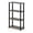 Black, variant on Maklaine Turn-N-Tube Wood 4-Tier Shelf Display Rack in Espresso/Black