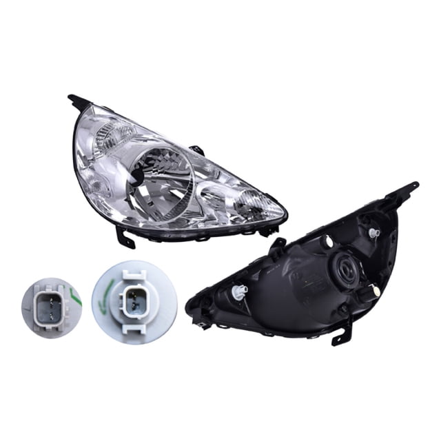Faro DEPO Fit 2006 A 2008 Honda Der Fdo Crom Manual P/Halog