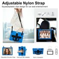 thumbnail image 6 of Case for iPad Air 11 inch (2025 M3/2024 M2) Case with Shoulder Strap, Shockproof Handle Kickstand, Blue, 6 of 7