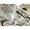thumbnail image 4 of Ambesonne Ombre Quilted Bedspread Set 3 Pcs, Monarch Vintage Damask, Queen Size, Pale Brown Sky Blue, 4 of 5