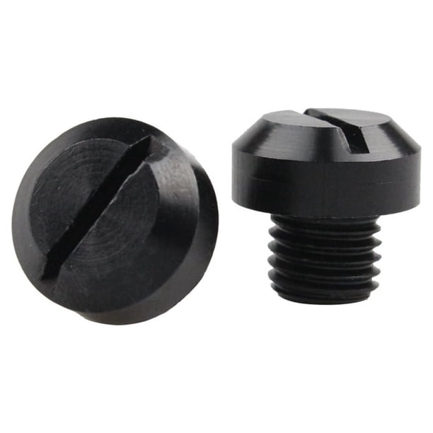 Kenally 2 piezas Universal CNC proceso espejo retrovisor tapones para orificios tornillos derecho izquierdo pernos impermeables cubiertas tapas Vehículos, repuestos y accesorios Mis Negro