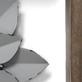 thumbnail image 4 of Stratton Home Decor Décoration Murale Fleur en Métal Encadrée, Gris, 4 of 6
