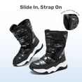 thumbnail image 3 of DREAM PAIRS Boys' Snow Boots, Mid-Calf Winter Boots with Warm Lining, Water-Resistant Upper, Hook-and-Loop Closure and Anti-Slip TPR Outsole, 3 of 6