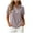 Grey, variant on felwors Womens Short Sleeve Shirts V Neck Quarter Zip Top Casual Summer Polo Tee (Grey, S)