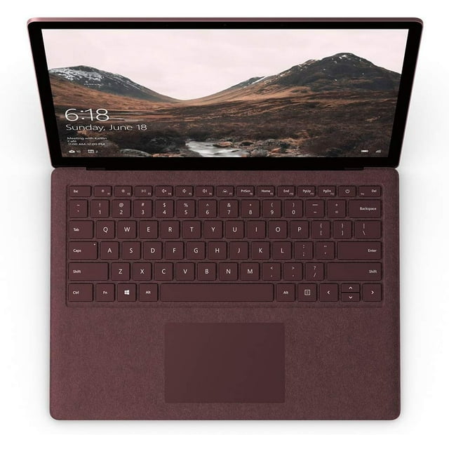 Microsoft Surface Laptop Intel Core i7 8GB 256GB Burgundy Color Windows 10 Certified Refurbished