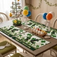 thumbnail image 5 of Happy St. Patrick's Day Placemats Set of 6, Leprechauns Legs Green Clovers Table Mats Washable Heat-Insulation Non-Slip Place Mats for Kitchen Dinner Table Indoor Outdoor Decor,13x19 Inch Beige, 5 of 9