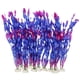 thumbnail image 1 of Plantas acuáticas de algas marinas artificiales para acuario, decoraciones de plantas para peceras, 10 piezas (púrpura), hojas suaves y base de cerámica resistente, 1 of 5