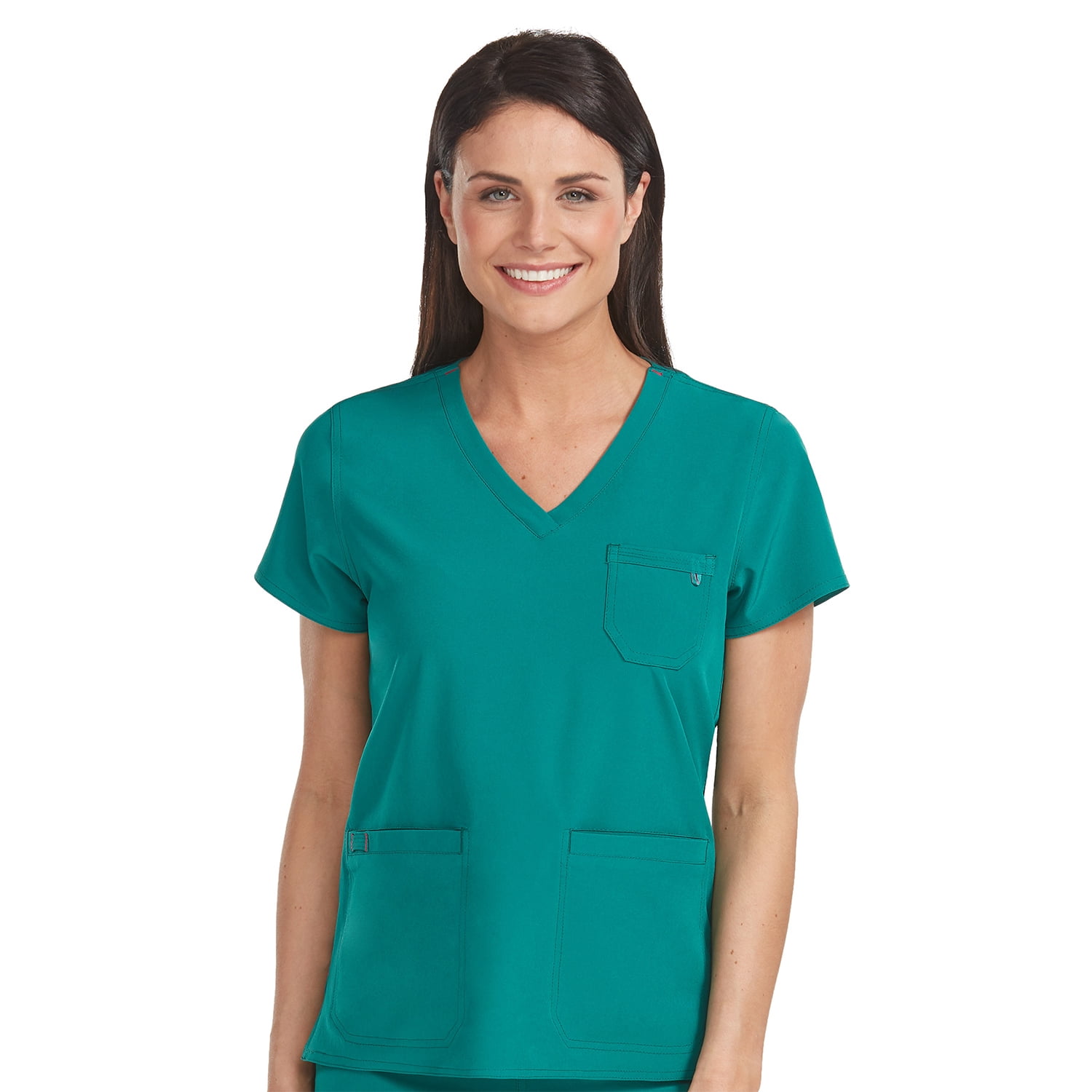 Med Couture ENERGY Women's V-Neck 3 Pocket Scrub Top [XS - 3XL, FREE ...