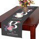 thumbnail image 1 of Camino de Mesa Estampado de Letras con Rosas ABPHQTO 40x180 cm, 1 of 2