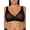 Black Hue, variant on Women's Sheer Mesh Plunge Bralette, Style-SA1422