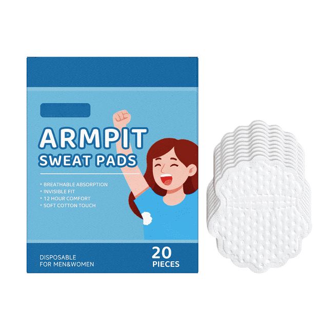 Almohadillas antitranspirantes para axilas para mujeres y hombres. Absorben fácilmente el sudor y neutralizan los olores. Parche antitranspirante.