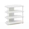 thumbnail image 5 of Furinno Econ TV Stand for TV up to 32 Inch, 4-Tier White Entertainment Center with Open Shelf, TV Console, Easy Assembly, for Living Room, Bedroom, Plain White, 5 of 6