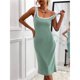 thumbnail image 5 of Tank Dress, Slim Fit Knitted Sleeveless Dress Casual For Daily Life For Wedding Dating, 5 of 6