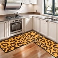 thumbnail image 3 of Kitchen Rugs Sets Of 2,Yellow and Black Of Leopard Print Anti Fatigue Kitchen Mat Rugs Non Slip Washable,Decorative Kitchen Floor Mats for Kitchen,Sink,Laundry,17"x47"+17"x47", 3 of 5