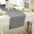 thumbnail image 5 of ADDHAT Linen Table Runner Grey Solid Pattern Table Decor for Wedding Party and Home, 5 of 5