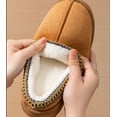 thumbnail image 5 of Women House Bedroom Slippers,Hard Sole Thick Platform Shoes Indoor Outdoor with Fuzzy Lining Memory Foam Slip On Size 6, 5 of 9