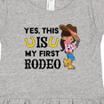thumbnail image 4 of Inktastic Yes, this IS my First Rodeo- cowgirl in hat and boots Girls Toddler Dress, 4 of 5