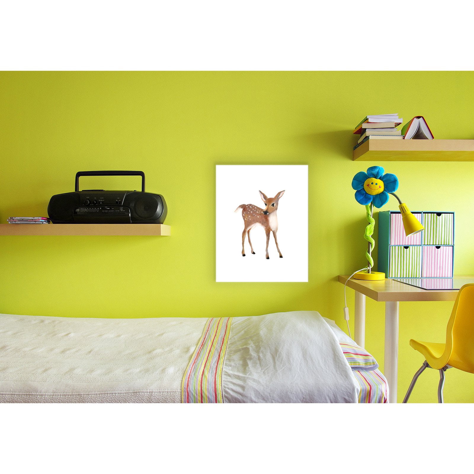 The Kids Room by Stupell Baby Deer Illustration Wall Plaque Art, 10 x 0.5 x 15