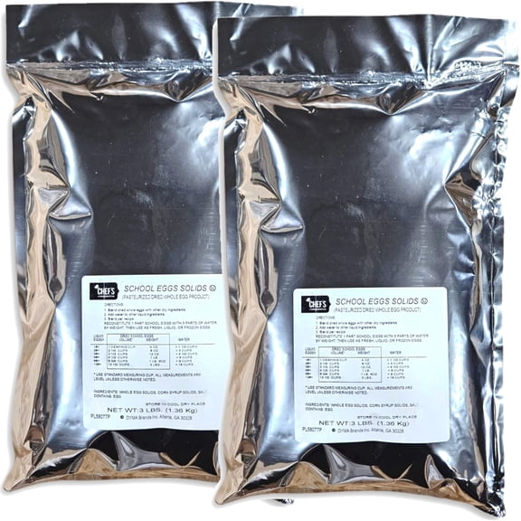 Chef's Companion School Egg Solids , 3 Pound Bag, Pack of 2