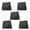 Black, variant on 500PCS Anti-Collision Silicone Rubber Feet Bumpons Clear Round Self Adhesive Anti Slip Circle