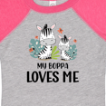 thumbnail image 4 of Inktastic Zebra My Boppa Loves Me Boys or Girls Baby Bodysuit, 4 of 5