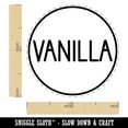 thumbnail image 2 of Vanilla Flavor Scent Rounded Text Self-Inking Rubber Stamp Ink Stamper - Black Ink - Medium 1 Inch, 2 of 7