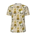 thumbnail image 5 of Wukai Gnomes Bees And Sunflowers Print Men's Short-Sleeved Mesh T-Shirt,Quick-Dry Short Sleeve Workout T-Shirt-Medium, 5 of 8