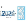 thumbnail image 3 of PONPRNGY 2026 Christmas Dreamy Snowflake Window Stickers Festive Decoration PVC Removable Transparent Film, 3 of 4