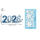 thumbnail image 3 of Pegatinas navideñas de copos de nieve para ventana 2026 | Calcomanías navideñas de PVC extraíbles con diseños de muñecos de nieve y árboles de Navidad | Película transparente festiva para decoración, 3 of 3
