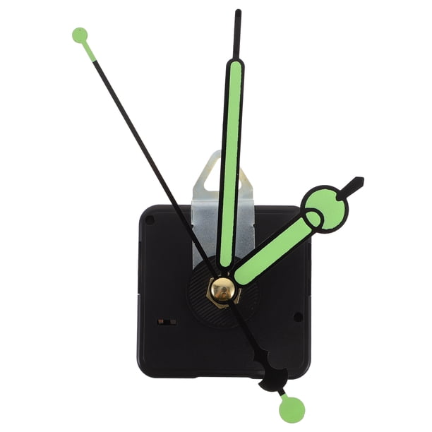 1 juego de mecanismo de reloj con manecillas luminiscentes, repuestos para reloj de cuarzo, kit de piezas de repuesto.