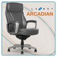 LaZBoy Leather Executive Chair Gray (51446)