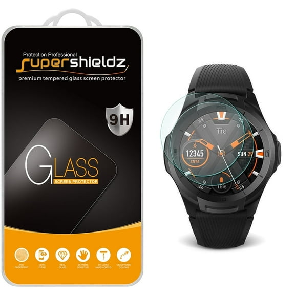 [1-Pack] Supershieldz for TicWatch S2 Tempered Glass Screen Protector, Anti-Scratch, Anti-Fingerprint, Bubble Free