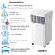 thumbnail image 4 of Aire Acondicionado Portátil Vissani Deshumidificador y Ventilador Apagado Automático Control Remoto 115 V 5000 BTU Reacondicionado, 4 of 11