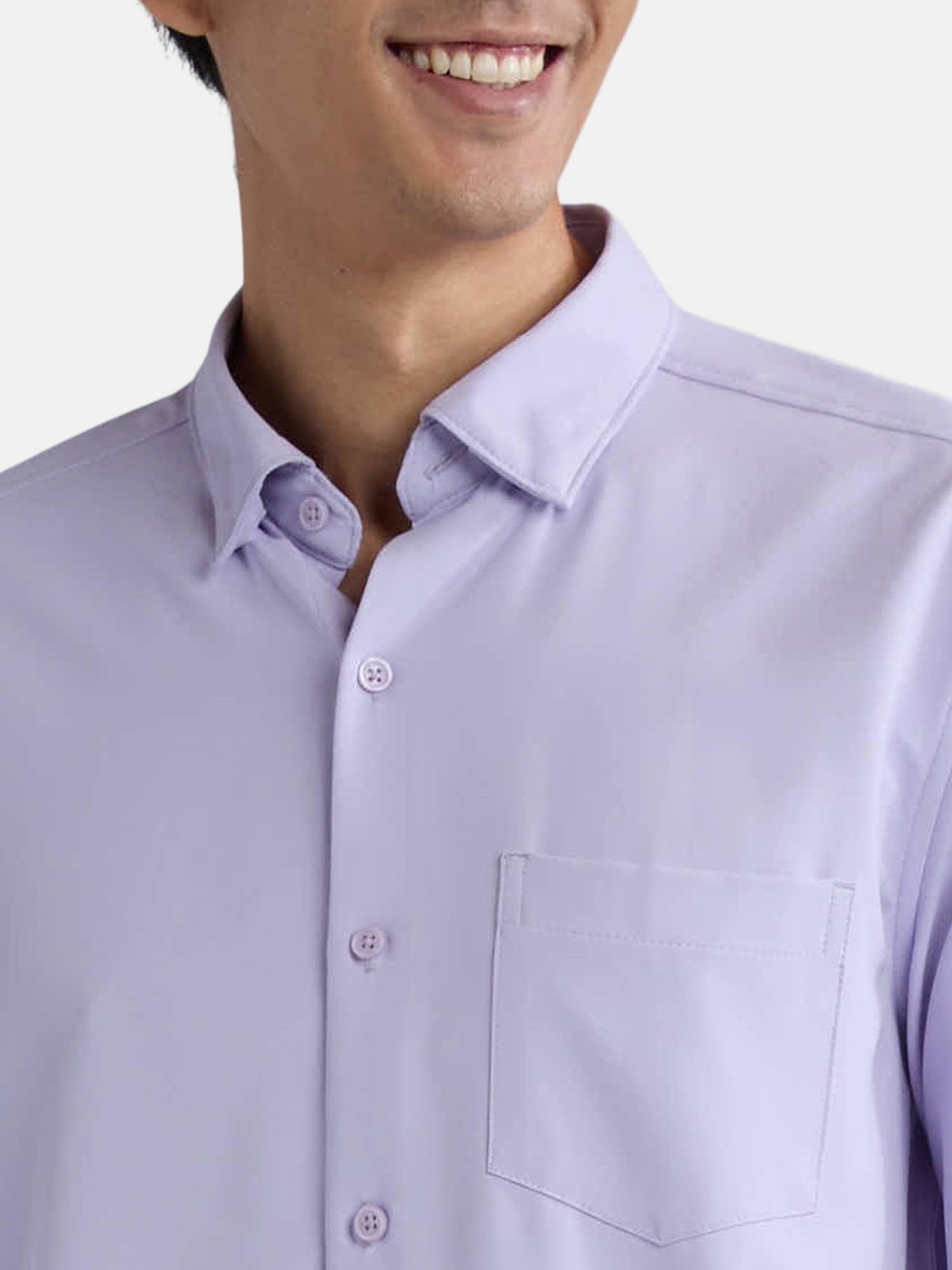 George Men’s Performance Dress Shirt with Long Sleeves, Sizes S-3XL