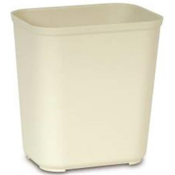 Rubbermaid Fire Resistant Wastebasket 28 Quart Beige