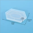 thumbnail image 3 of Usmixi Boîte de Rangement en Cristal Époxy DIY Miroir Rhombus Manuel Hexagonal, 3 of 4