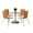 Natural, Grey Nebula, variant on KFI Studios Mode Round 3.5' Dining Table Set, Grey Nebula, 4 Espresso Jive Chairs
